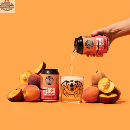 Drop Bear Peach Cut Lager - Refreshing Craft Beer Experience - Shopthatapp.ca