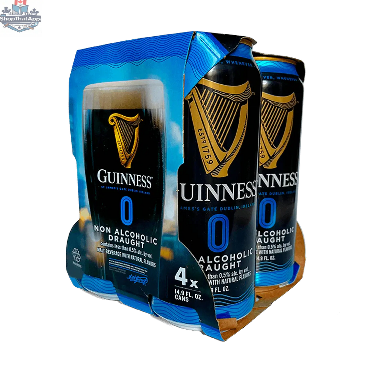 Guinness Non-Alcoholic Stout - Enjoy the Iconic Taste of Alcohol-Free Stout - Shopthatapp.ca
