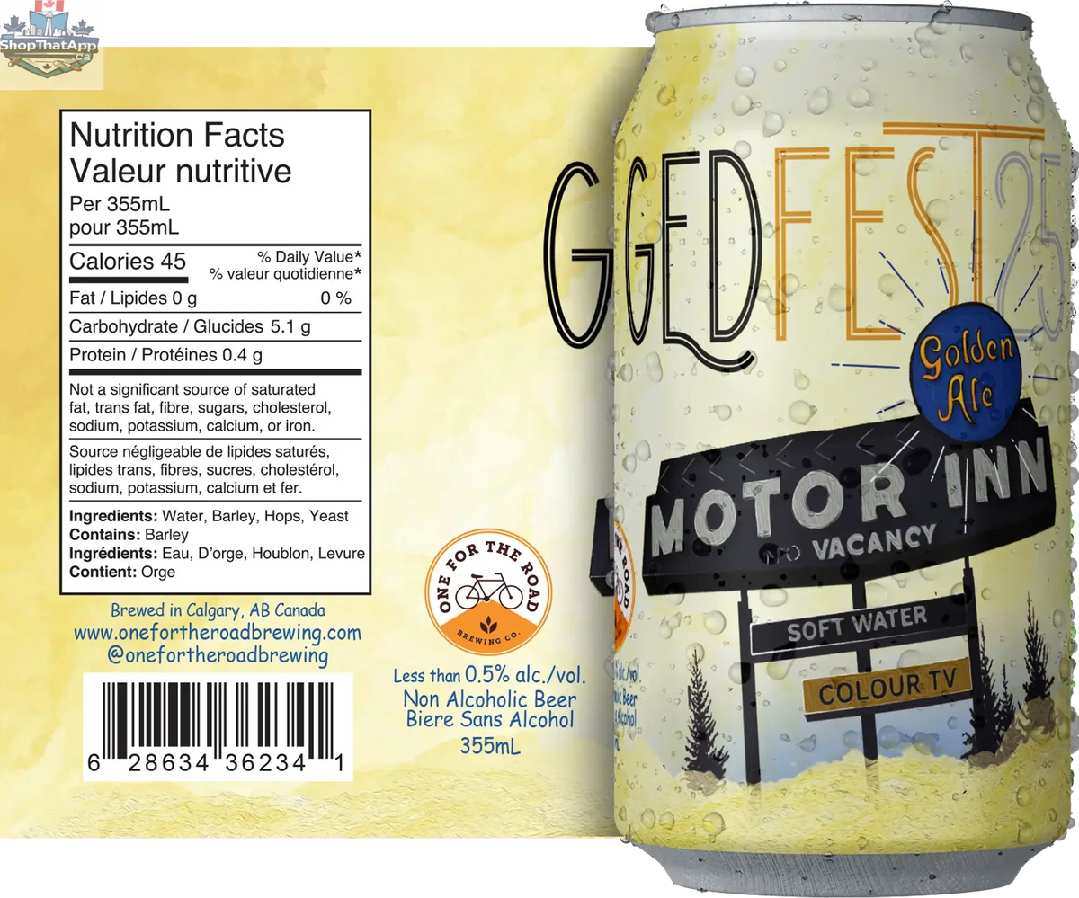One For The Road - GEDfest 2025 Motor Inn Golden Ale Featuring Mikkeller Limbo Lime Beer - Limited Time Offer - Shopthatapp.ca