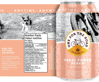 One For The Road - Pedal Power Peach Wheat Ale - Limited Time Offer - Shopthatapp.ca