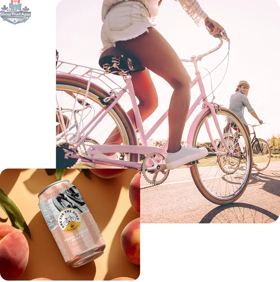 One For The Road - Pedal Power Peach Wheat Ale - Limited Time Offer - Shopthatapp.ca