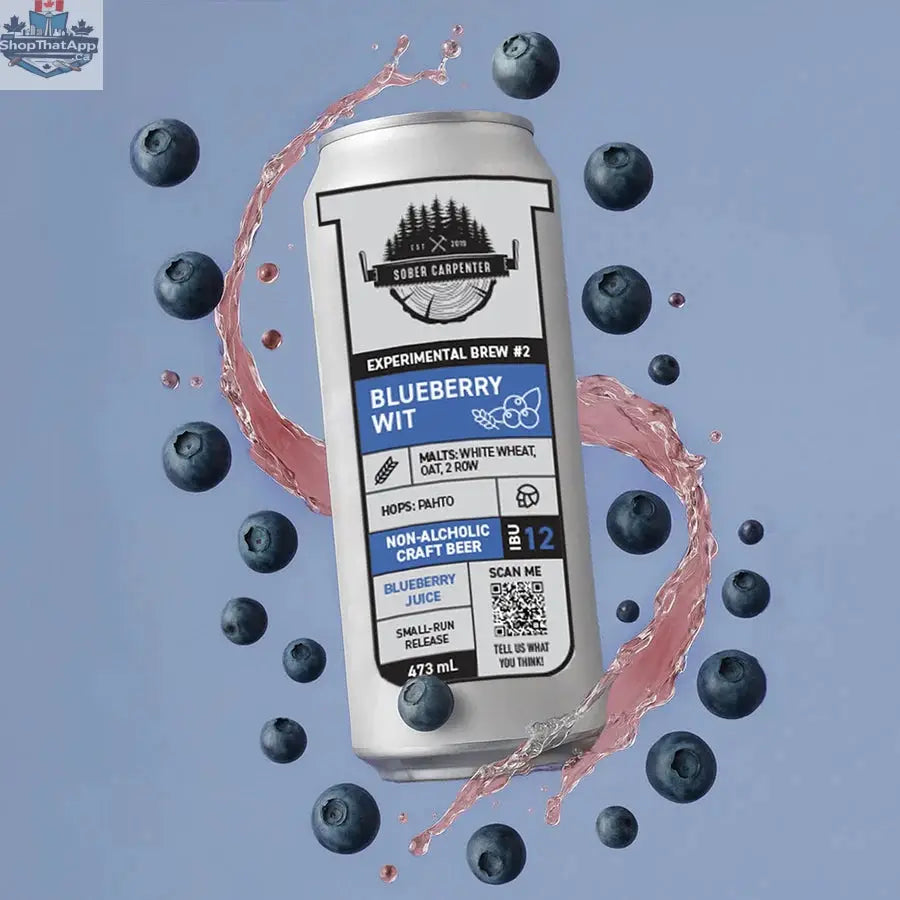 Sober Carpenter Blueberry Wit Craft Beer - Refreshing & Flavorful Brew - Shopthatapp.ca