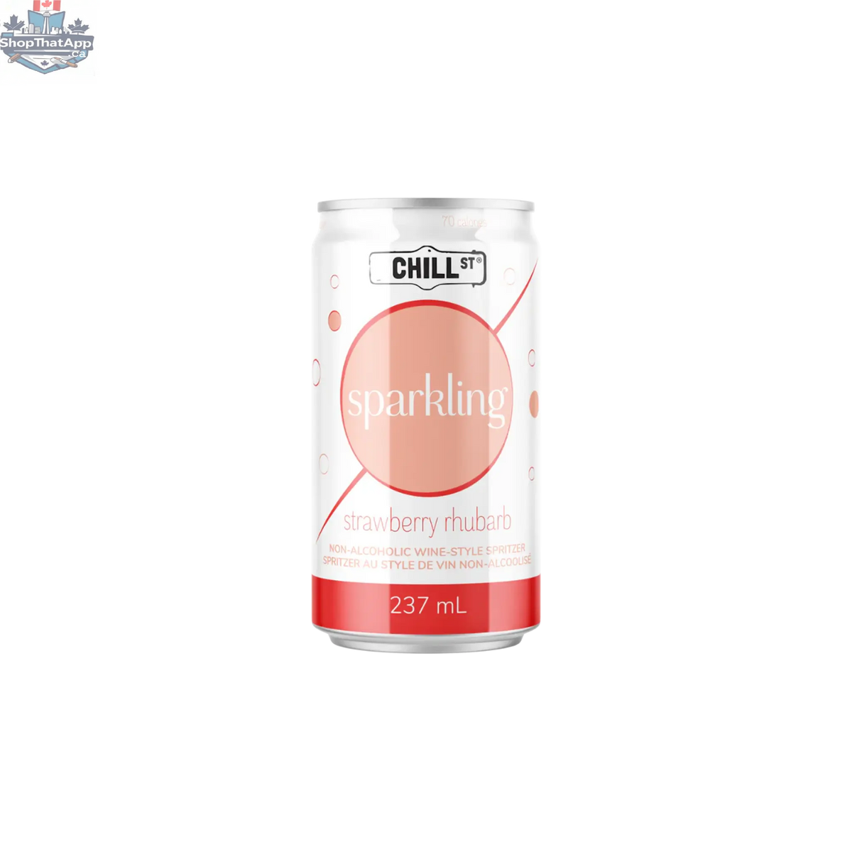 Chill St Sparkling Strawberry Rhubarb Wine Spritzer - Refreshing and Delicious - Shopthatapp.ca