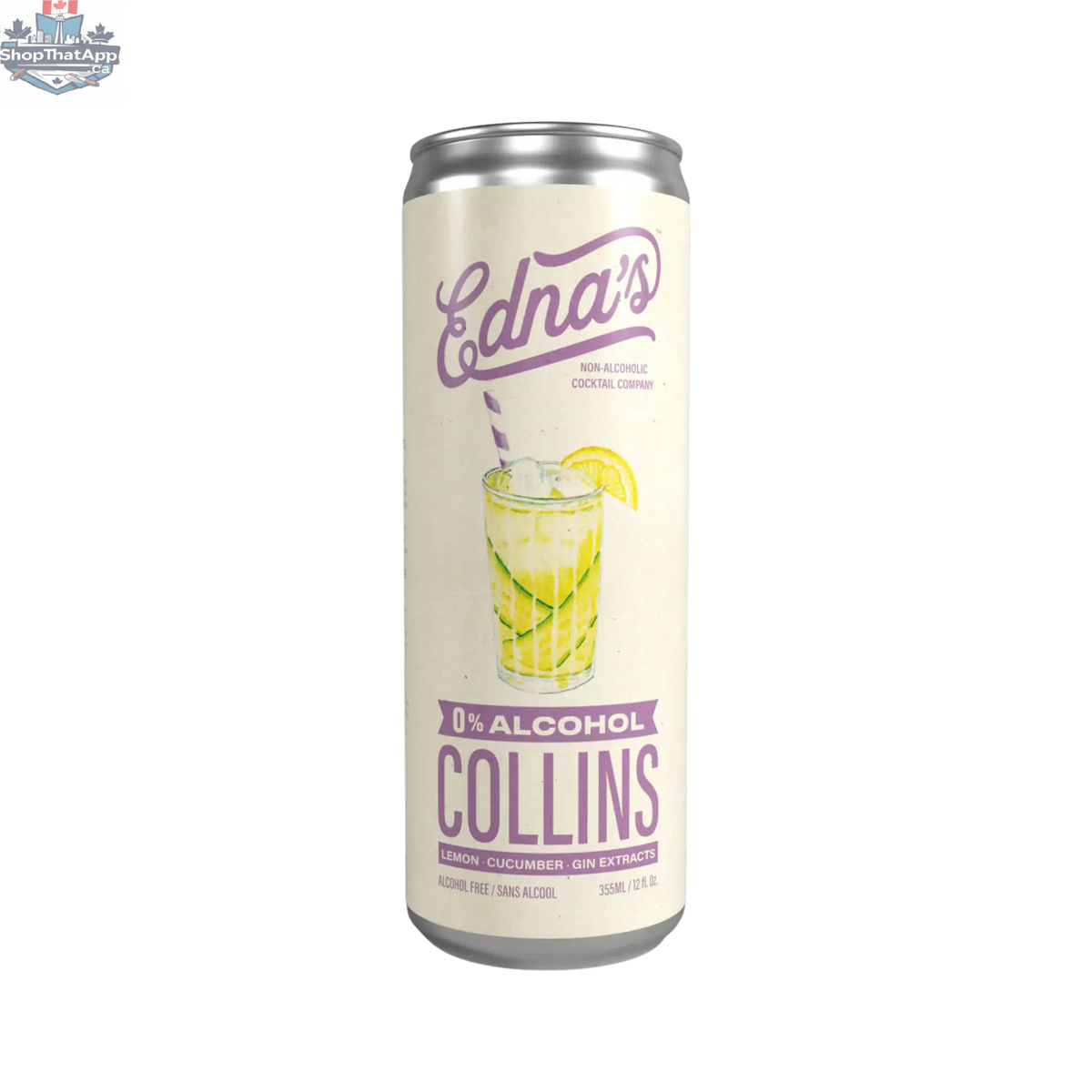 Edna’s Collins Cocktail - Refreshing Classic Drink Mix - Shopthatapp.ca