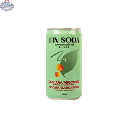 Fin Soda Cascara Seabuckthorn Strawberry - Refreshing Sparkling Drink - Shopthatapp.ca