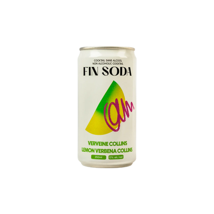 Fin Soda Lemon Verbena Collins - Refreshing Sparkling Beverage - Shopthatapp.ca