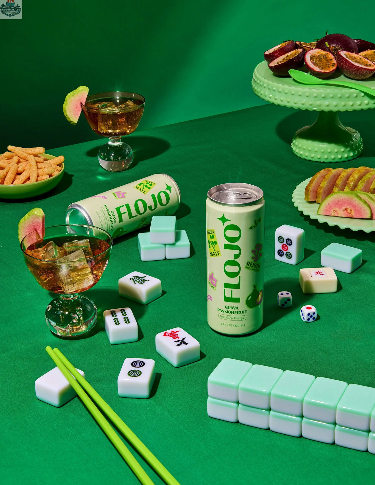FLOJO Guava Passionfruit Drink - Refreshing Tropical Flavor - Shopthatapp.ca