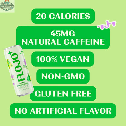FLOJO Guava Passionfruit Drink - Refreshing Tropical Flavor - Shopthatapp.ca