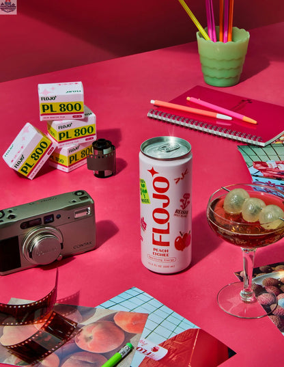 FLOJO Peach Lychee - Refreshing Fruit-Inspired Beverage - Shopthatapp.ca