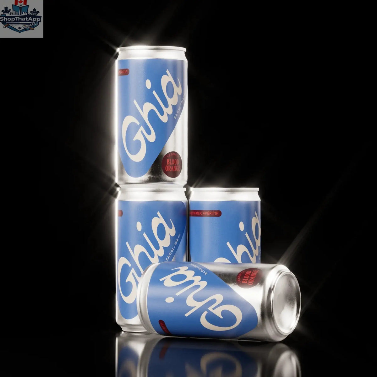 Ghia Le Spritz: Blood Orange - Refreshing Non-Alcoholic Craft Beer - Shopthatapp.ca