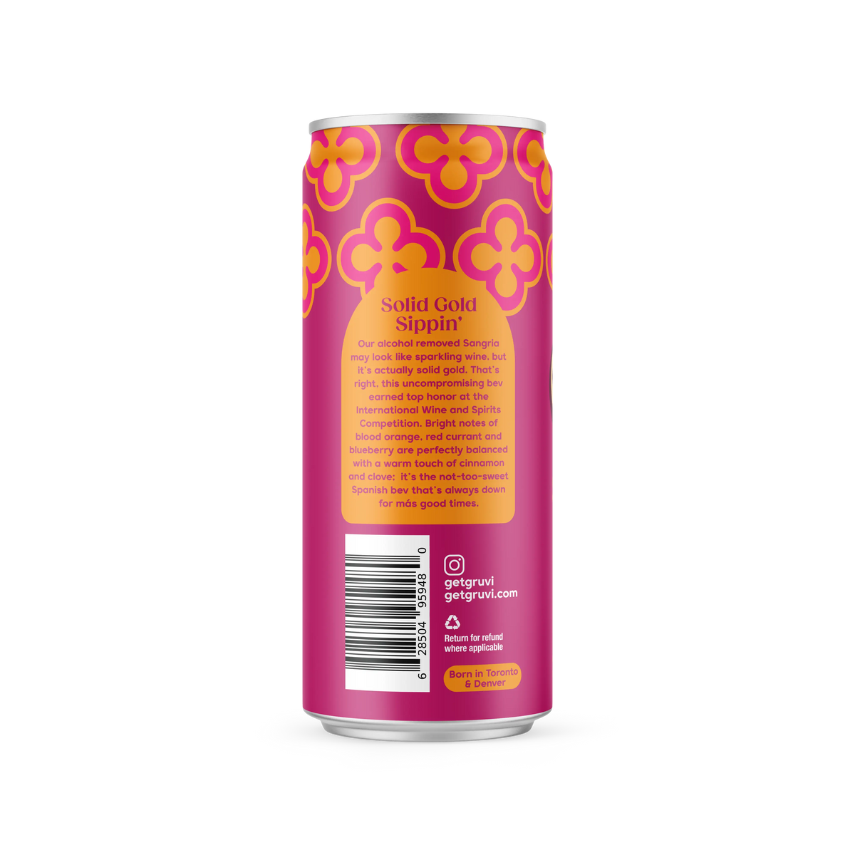 Grüvi Sangria - Refreshing Non-Alcoholic Wine Alternative - Shopthatapp.ca