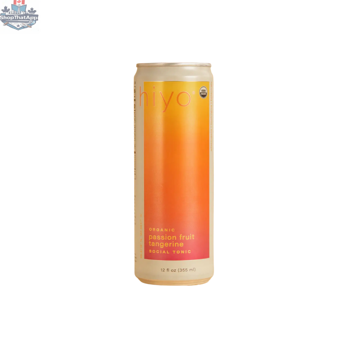 Hiyo Passion Fruit Tangerine Seltzer - Refreshing Sparkling Beverage - Shopthatapp.ca