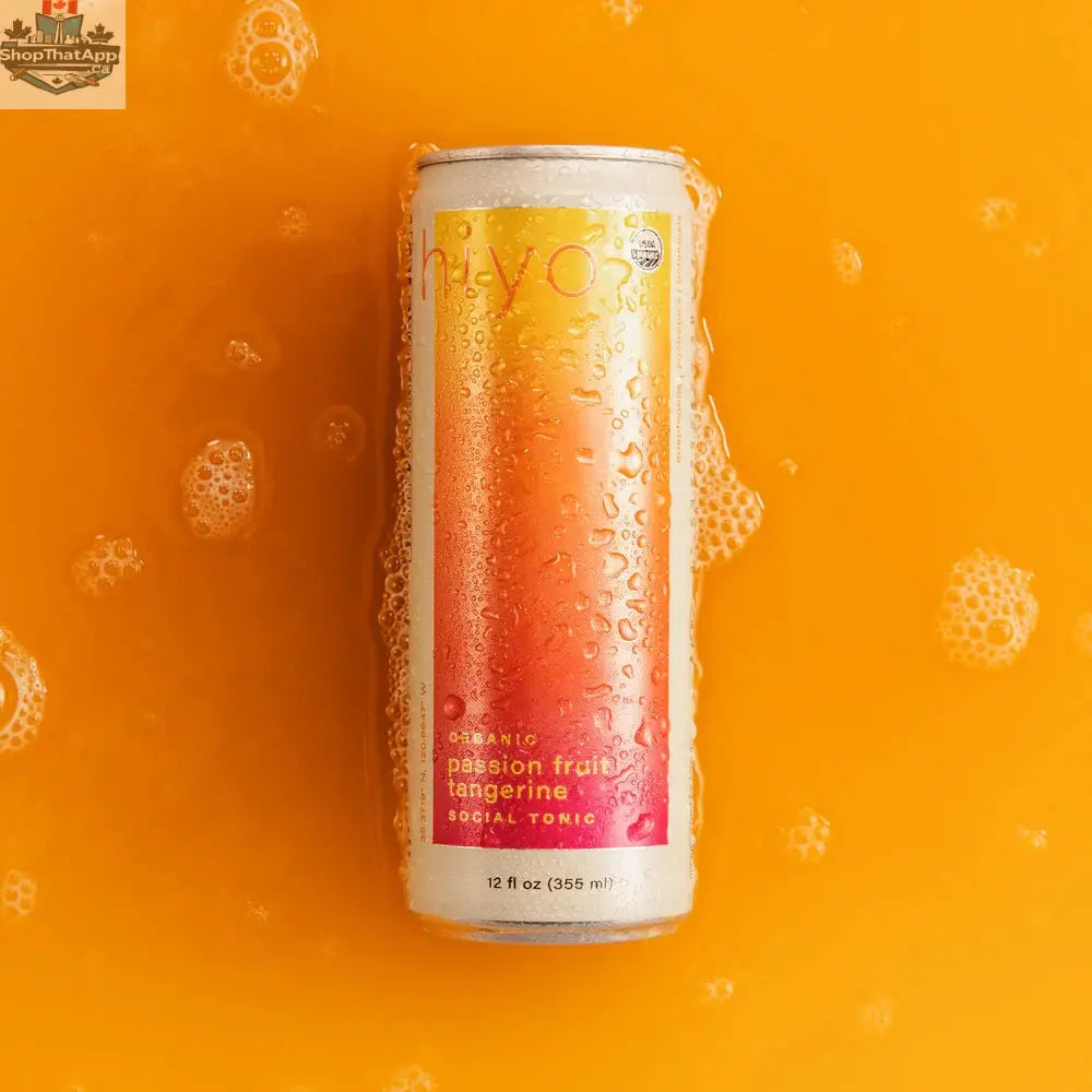 Hiyo Passion Fruit Tangerine Seltzer - Refreshing Sparkling Beverage - Shopthatapp.ca