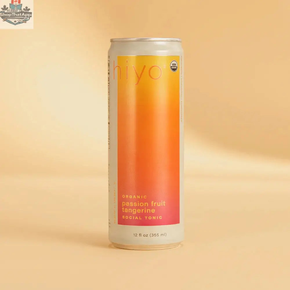 Hiyo Passion Fruit Tangerine Seltzer - Refreshing Sparkling Beverage - Shopthatapp.ca