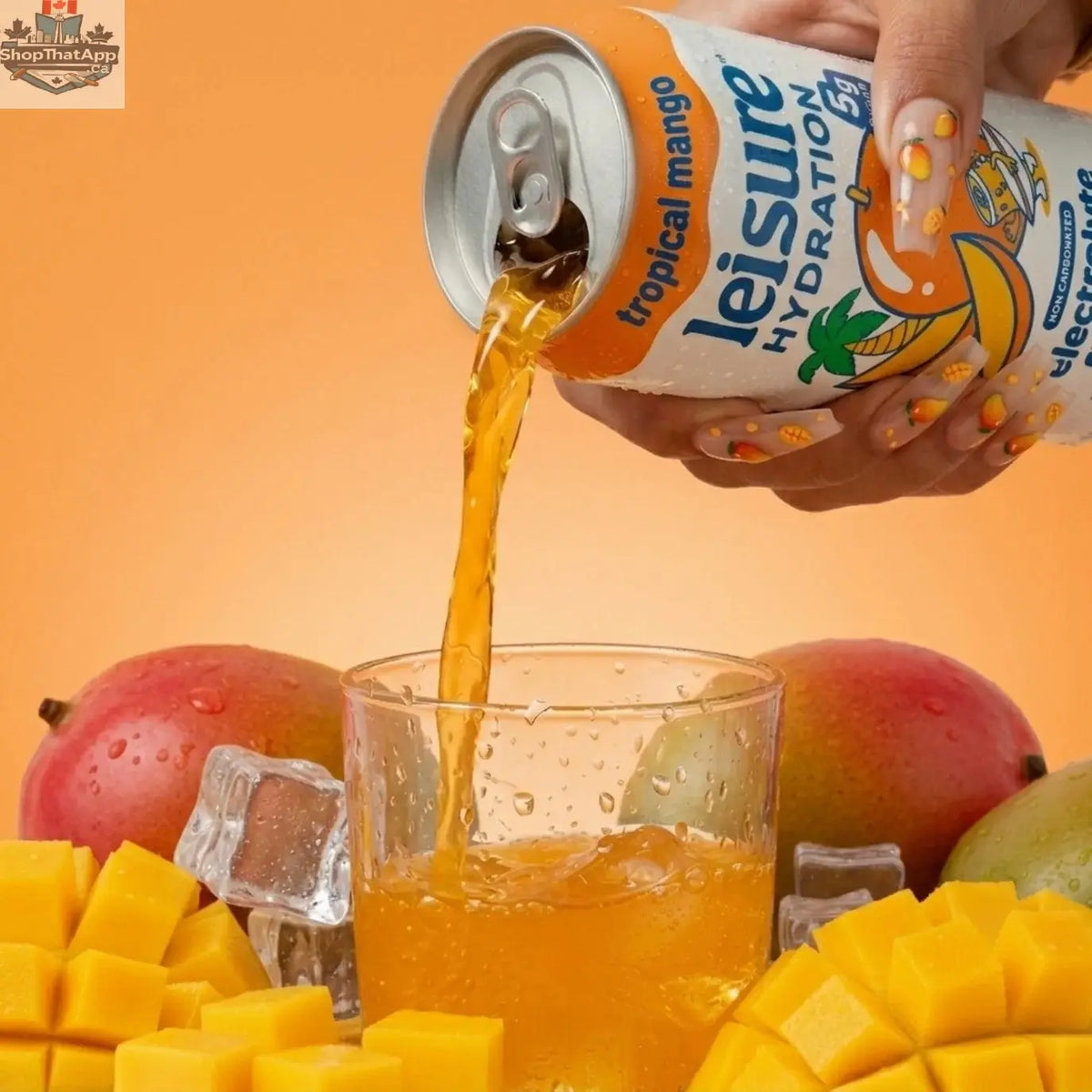 Leisure Hydration Tropical Mango - Refreshing Tropical Mango Hydration Drink - Shopthatapp.ca