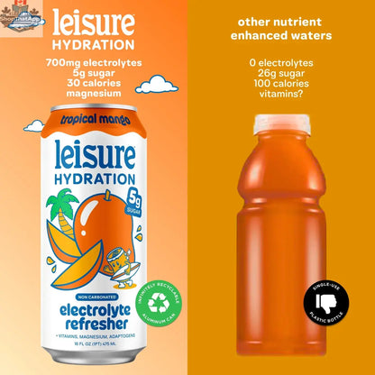 Leisure Hydration Tropical Mango - Refreshing Tropical Mango Hydration Drink - Shopthatapp.ca