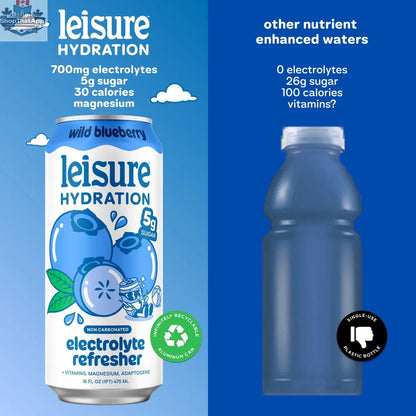 Leisure Hydration - Wild Blueberry Hydration Drink - Shopthatapp.ca