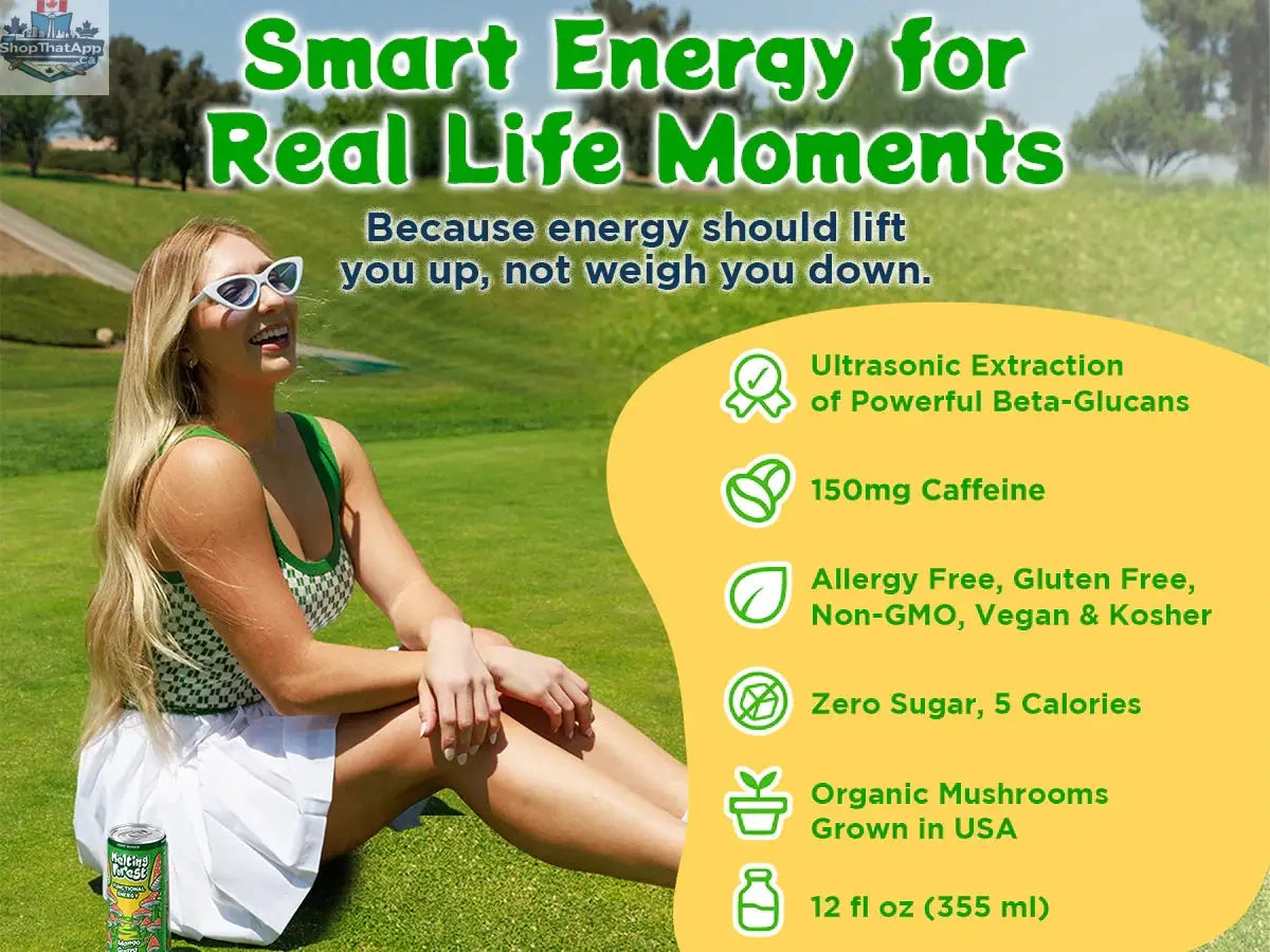 Melting Forest Energy Drink - Refreshing Mango Guava for an Invigorating Energy Boost - Shopthatapp.ca