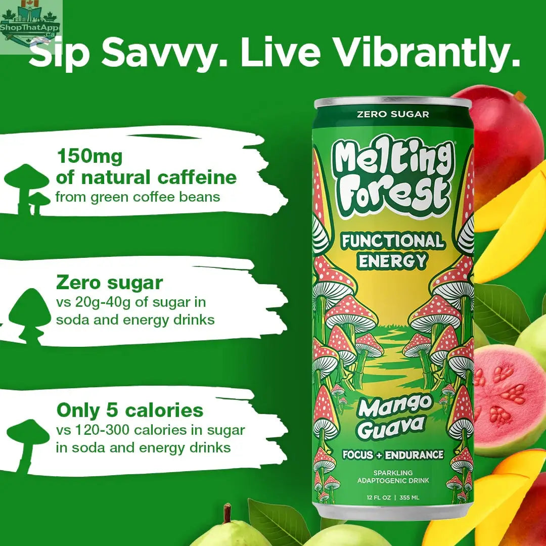 Melting Forest Energy Drink - Refreshing Mango Guava for an Invigorating Energy Boost - Shopthatapp.ca