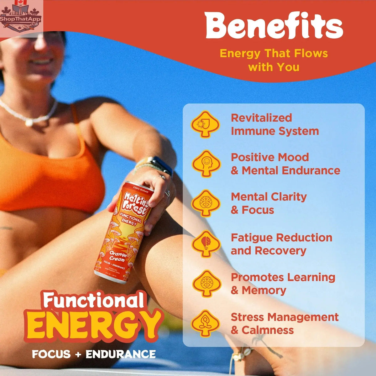 Melting Forest Energy Orange Cream - Revitalize Your Senses - Shopthatapp.ca