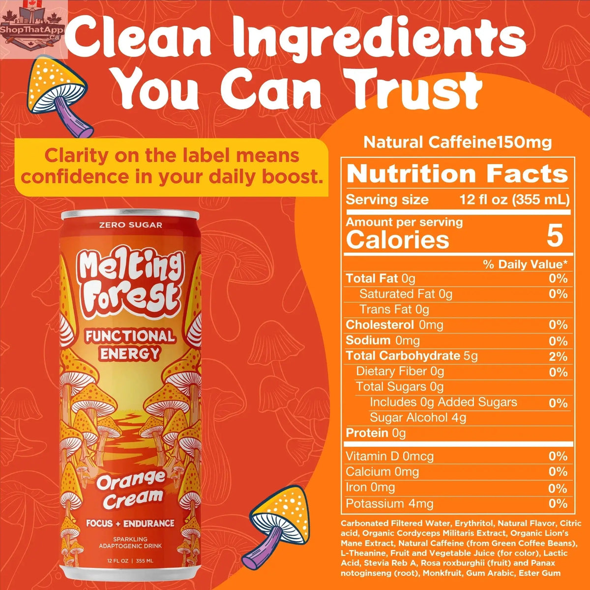 Melting Forest Energy Orange Cream - Revitalize Your Senses - Shopthatapp.ca