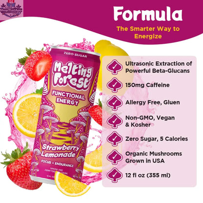 Melting Forest Strawberry Lemonade - Refreshing Flavor Experience - Shopthatapp.ca