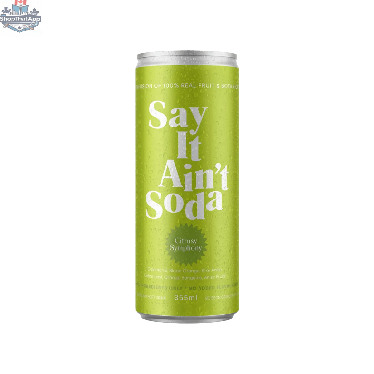 Say it Ain't Soda - Citrusy Symphony - Shopthatapp.ca