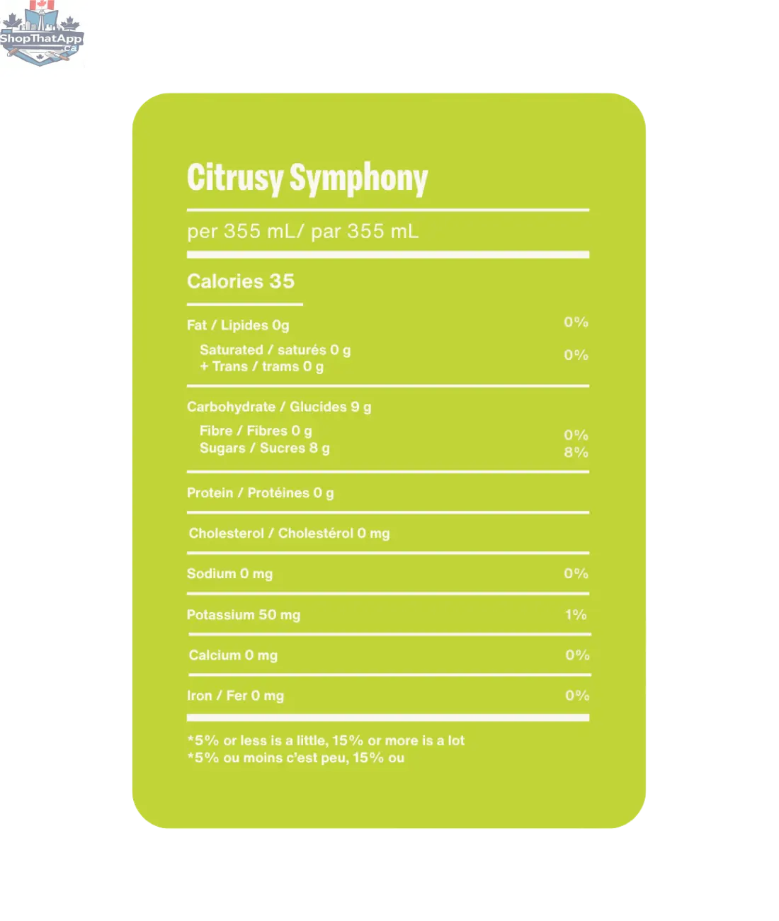 Say it Ain't Soda - Citrusy Symphony - Shopthatapp.ca