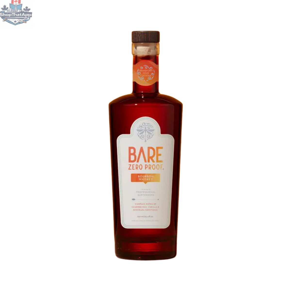 BARE Zero Proof Bourbon Whiskey - Enjoy the Flavor without the Alcohol - Shopthatapp.ca
