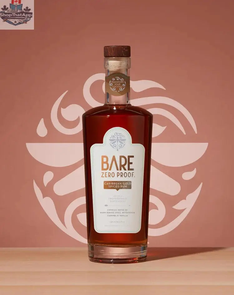 BARE Zero Proof Rum - Caribbean Gold Spiced Experience - Shopthatapp.ca