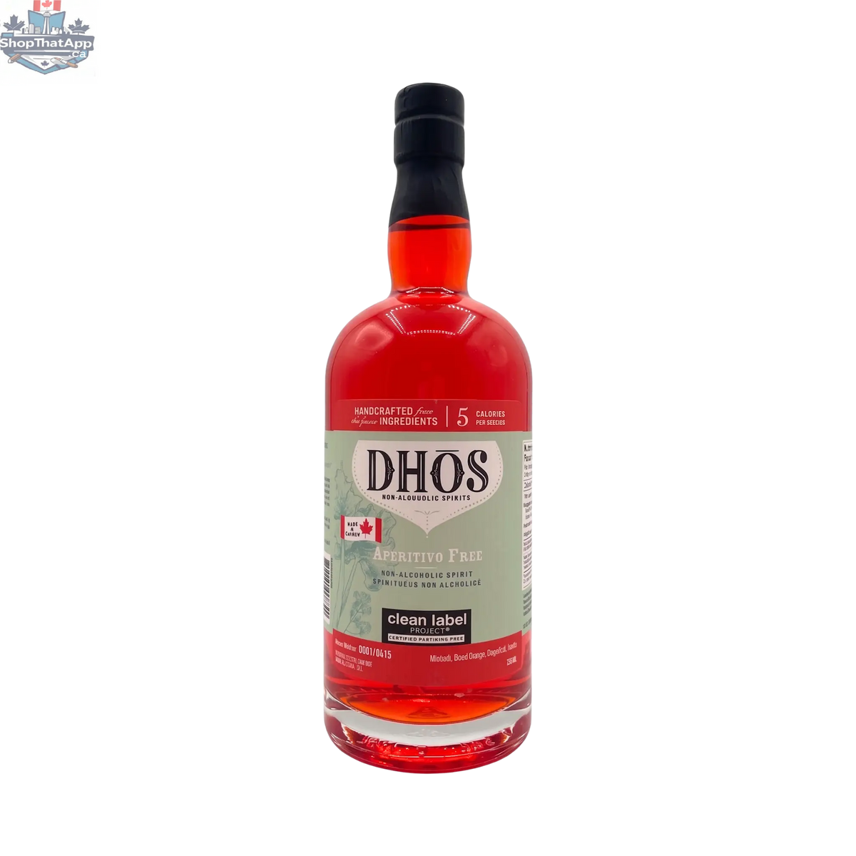 Dhōs Bittersweet Rhubarb Cinchona Elixir - Shopthatapp.ca