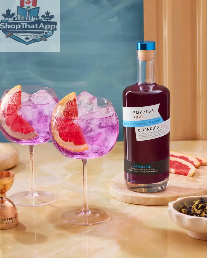 Empress 1908 Indigo Non-Alcoholic Drink - Refreshing Zero Proof Beverage - Shopthatapp.ca