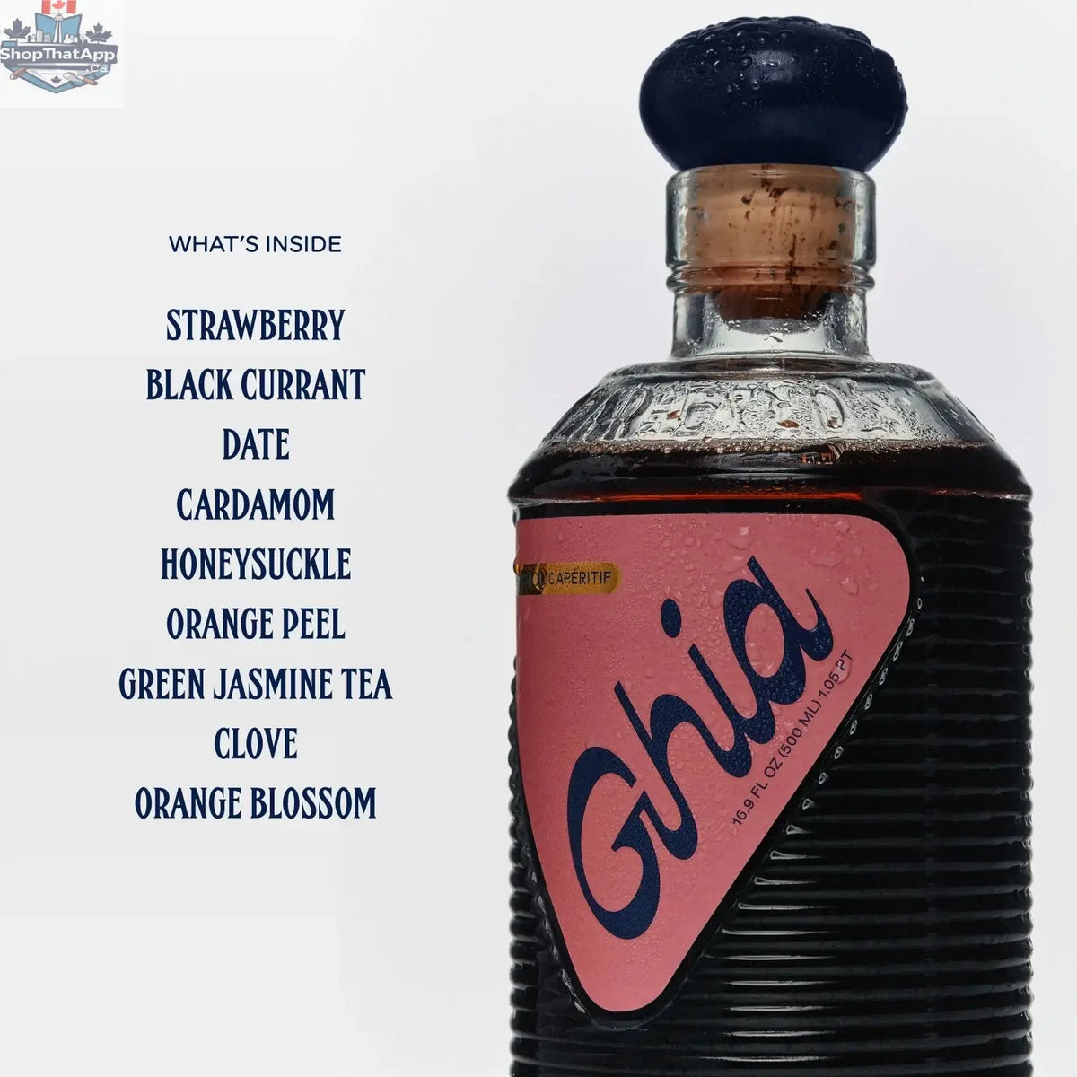 Ghia Berry Apéritif - A Delightful Herbal Beverage - Shopthatapp.ca