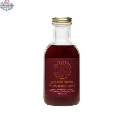 Kvas Cherry Hibiscus Simple Syrup - Premium Kvas Simple Syrup for Artisan Beverages - Shopthatapp.ca