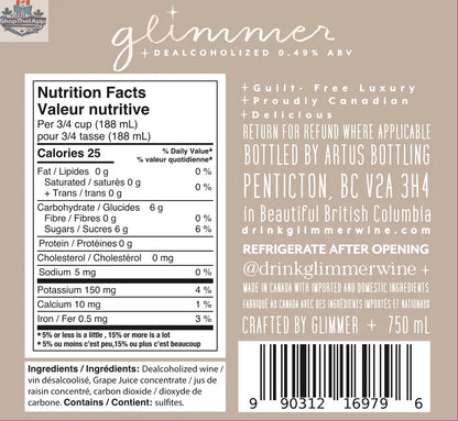 Glimmer Sparkling Blanc de Blancs – Elegance in Every Sip - Shopthatapp.ca