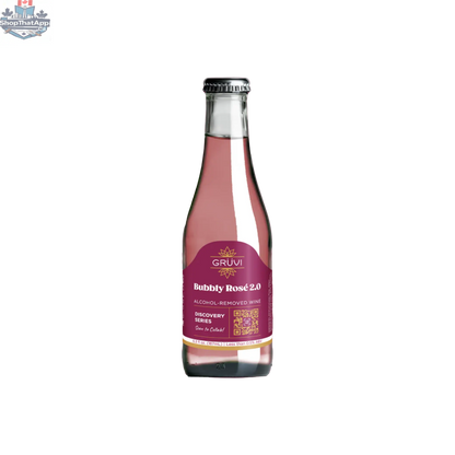 Grüvi Bubbly Rosé 2.0 - Sparkling Non-Alcoholic Wine - Shopthatapp.ca