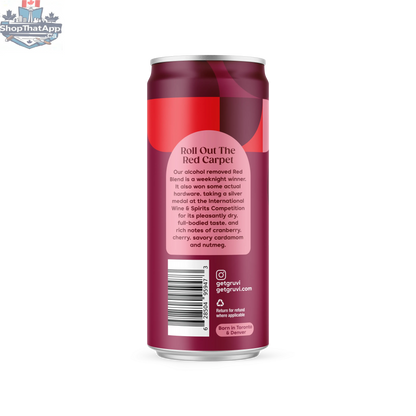 Grüvi Red Blend Wine - Bold Flavor Crafted for Every Occasion - Shopthatapp.ca