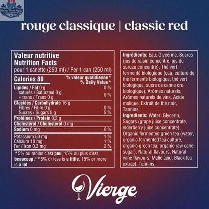 Vierge Classic Red Wine - Exquisite Flavor for Every Occasion - Shopthatapp.ca