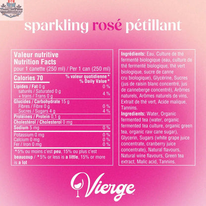 Vierge Sparkling Rosé - Shopthatapp.ca