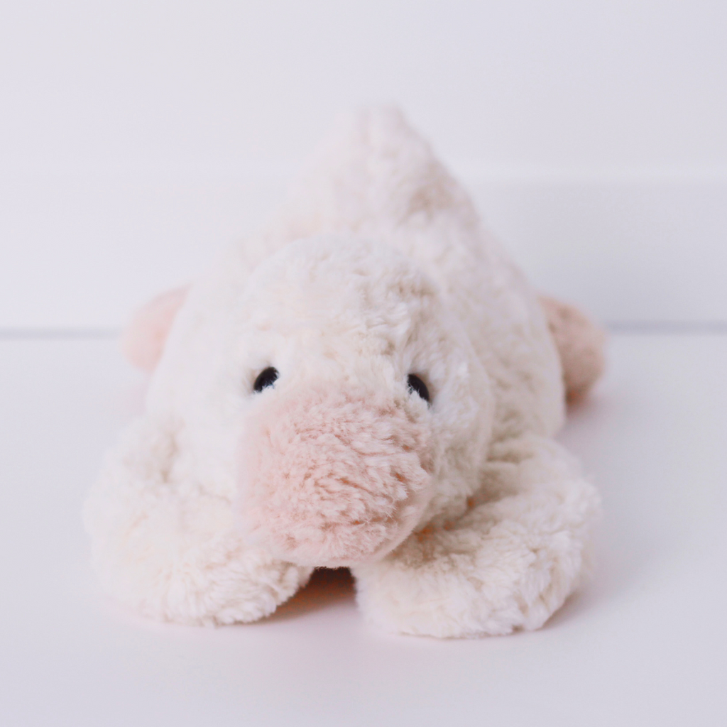 Thermy Buddy™ – Cozy Heated Plush Toy – Giant Squashed Duck - Www.Shopthatapp.ca