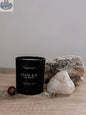 Handcrafted 8oz soy wax chalice candle by Three Inches High, designed for relaxation with a calming aroma.
