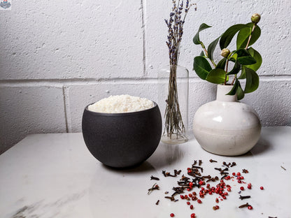 Handcrafted 8oz soy wax chalice candle by Three Inches High, featuring a relaxing aroma and elegant design.