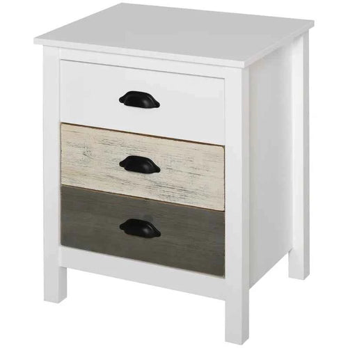 Avery Accent Table Storage Cabinet/Nightstand with 3 Drawers