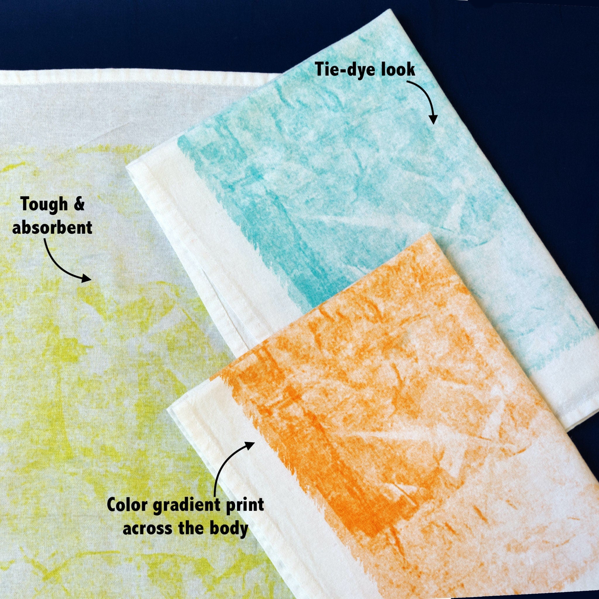 Retro Tie-Dye Kitchen Towels - Shopthatapp.ca