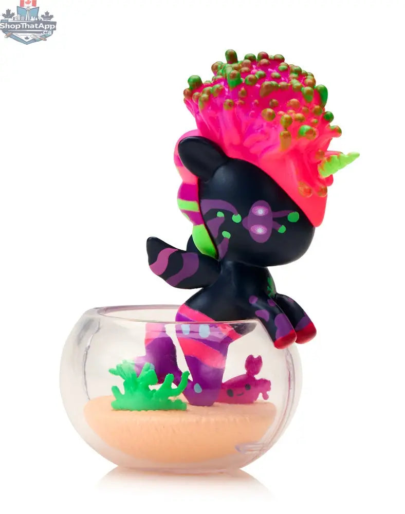 Neon Reef Mermicorno toy by tokidoki from the Blind Box series, featuring colorful coral and mermaid unicorn design.