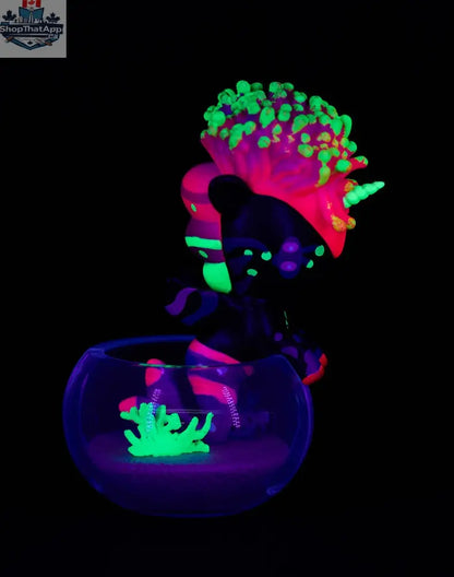 Colorful Neon Reef Mermicorno toy from tokidoki's blind box series, featuring a vibrant, mermaid-inspired unicorn design.