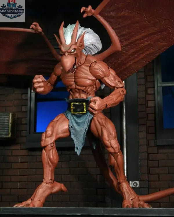Toy Snowman Neca Gargoyles Brooklyn action figure from Disney's Gargoyles series, detailed collectible toy with intricate design.