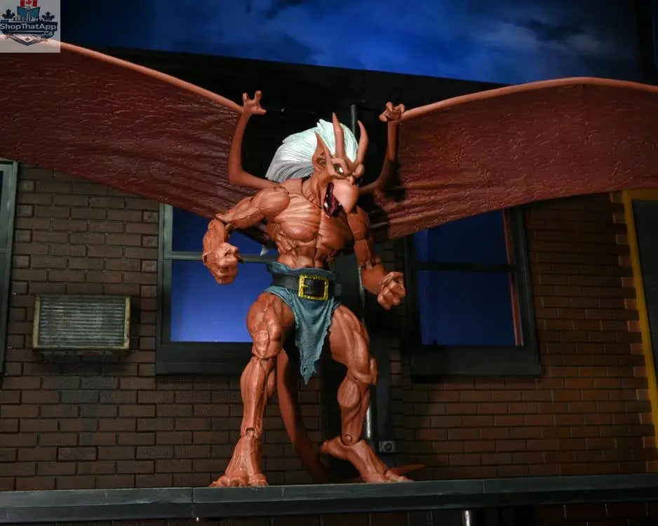 Toy Snowman Neca Gargoyles Brooklyn action figure from Disney's Gargoyles series, detailed collectible toy with expressive features.