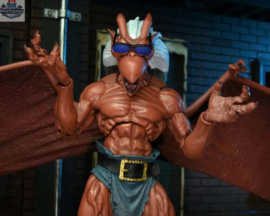 Toy Snowman Neca Gargoyles Brooklyn action figure from Disney's Gargoyles, detailed collectible toy with iconic character features.