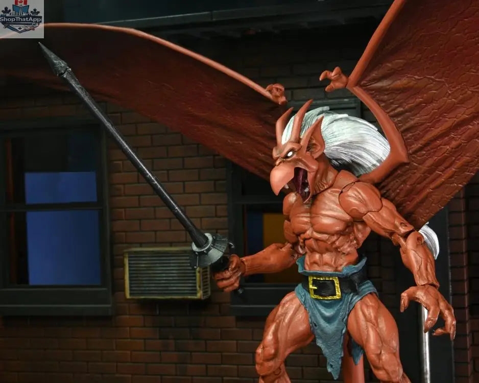 Toy Snowman Gargoyles Brooklyn action figure from Disney's Gargoyles series, featuring detailed sculpt and vibrant colors.